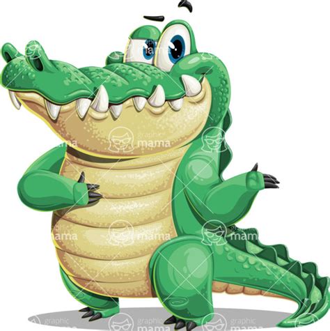 Gator Cartoon Vector Character / Showcase 2 | GraphicMama