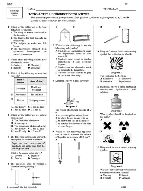 Sci F1 T1 E Pdf Mass Weight