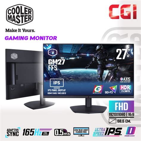 Cooler Master Gm Ffs Ips Fhd Hz Ms Adaptive Sync Gaming