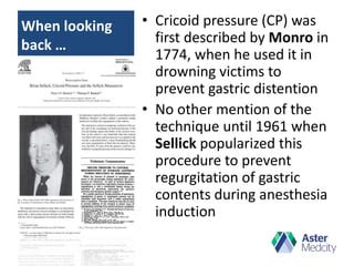 Cricoid pressure -Yes or No? | PPT