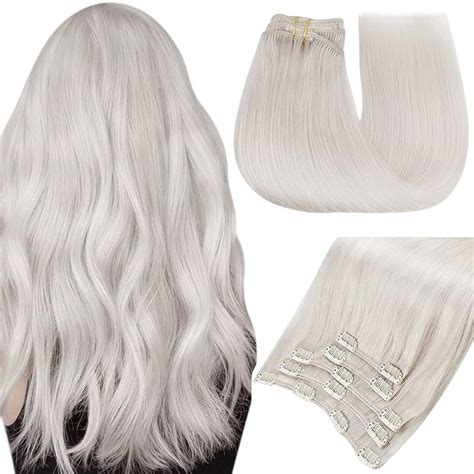 Amazon Easyouth Clip In Hair Extensions Blonde Clip In Extensions