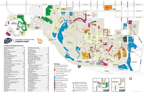 UTEP Campus Map | Download Free PDF | Sports | Leisure