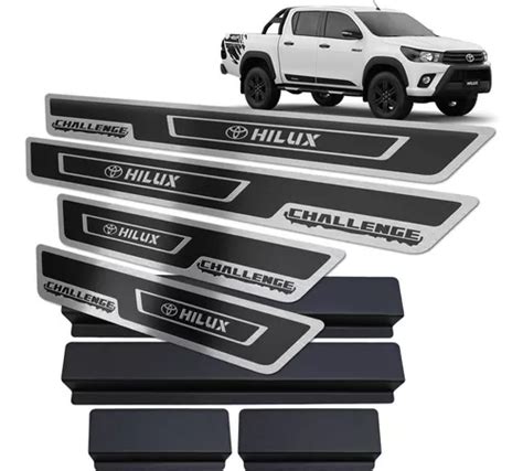 Soleira Hilux Challenge A O Inox Alto Relevo Mercadolivre