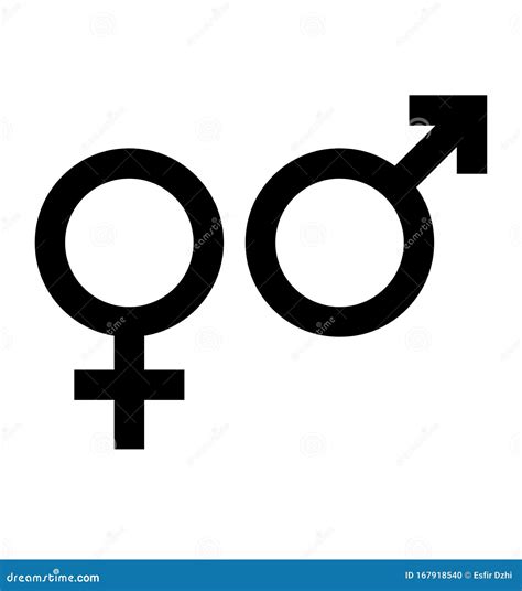 Gender Sex Icon Symbol Vector Isolated On White Stock Vector