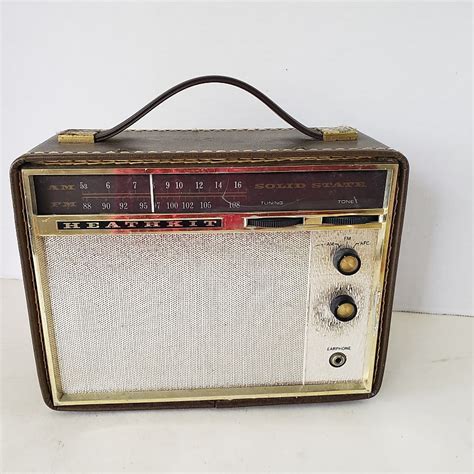 Heathkit GR 17 AM FM Portable Radio Mid Century Reverb