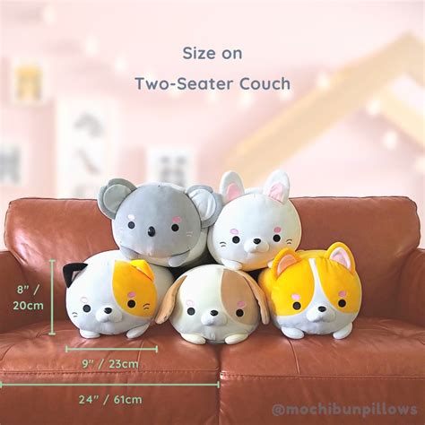 Chonki The Corgi Mochi Bun Pillows