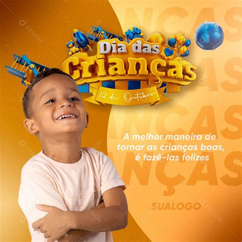 Social Media Feliz Dia Das Crianças Psd Editável Download Designi