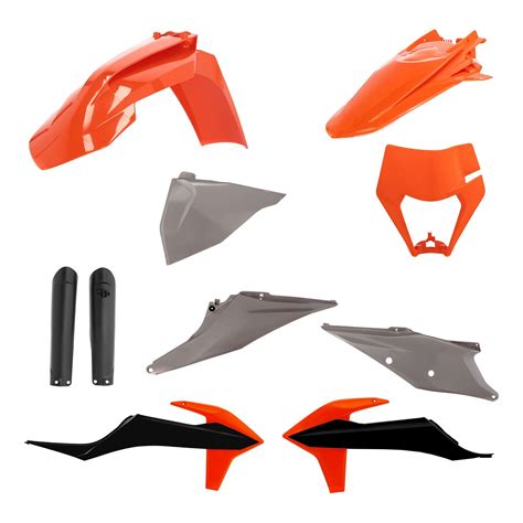 Kit Plastique Complet Acerbis KTM EXC 150 TPI 20 23 Orange Noir