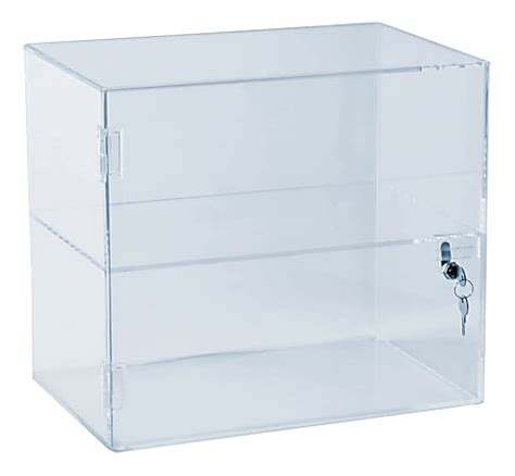 Azar Displays Lockbox Countertop Display Case H X W X D Clear