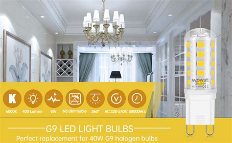 Wowatt G Led Light Bulbs W Cool White K Lm Equivalent To