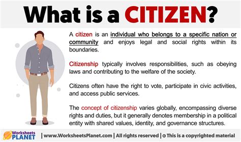 What Is A Citizen Definition Of Citizen