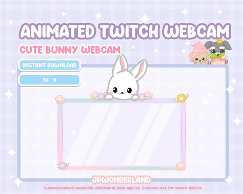 Animated Bunny Twitch Webcam - Etsy