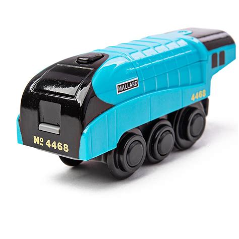 Bigjigs Rail Mallard Battery Operated Engine Train Locomotive Carriage Railway | Fruugo US