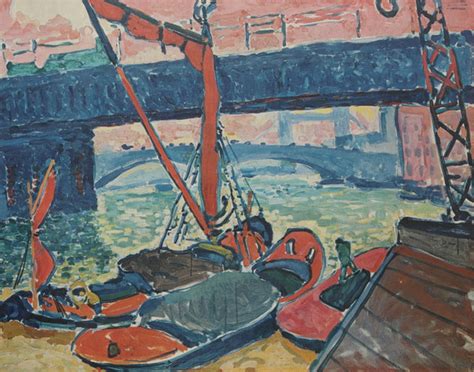 ANDRÉ DERAIN Efter plansch Sur la Tamise Konst Grafik Auctionet