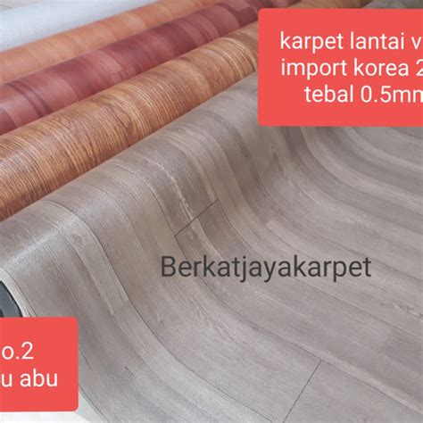 Jual KARPET LANTAI VINYL PLASTIK TEBAL IMPORT KOREA LEBAR 2m NAKED