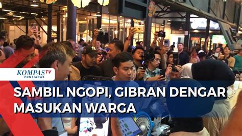 Ngopi Di Pontianak Cawapres Gibran Dengar Masukan Anak Muda Di Warkop