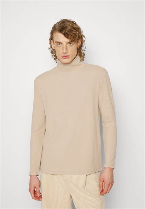 Heathe Turtle Neck Jumper Maglione Beige Zalando It