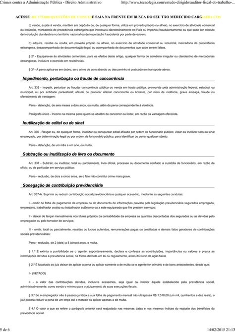 Crimes Contra A Administração Pública Direito Administrativo Pdf