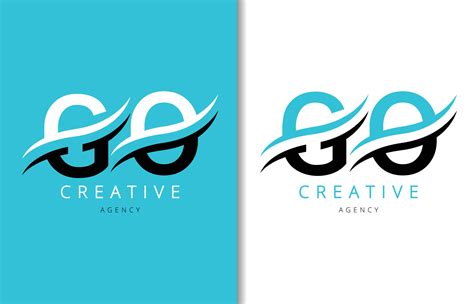 GO Letter Logo Design with Background and Creative company logo. Modern ...