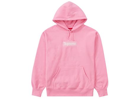 Supreme Box Logo Hooded Sweatshirt Pink Editorialist