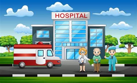 Cartoon Hospital Background Vector Art, Icons, and Graphics for Free ...