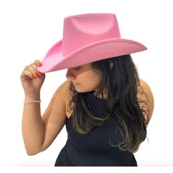 Chapéu INFANTIL Cowboy Cowgirl ROSA para Rodeio Vaquejada Boiadeira