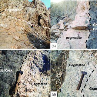 Field Photographs Showing A Sharp Contact Between Quartzite And