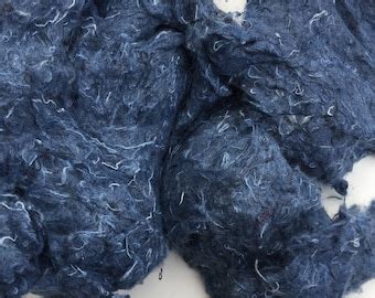 Recycled Denim Fibres For Spinning Felting Arts And Crafts Recycled