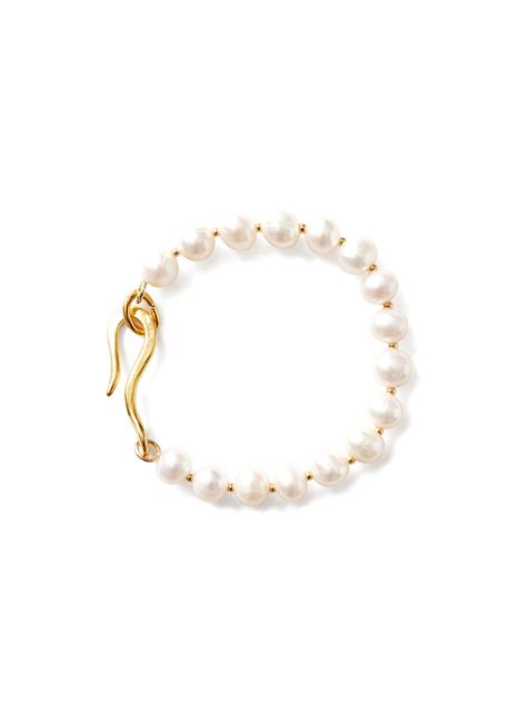 White Pearl Mix Unity Stretch Bracelet Chan Luu ATYS