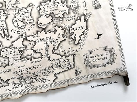 First Law Map Circle of the World Map by Land of Scrolls Joe - Etsy