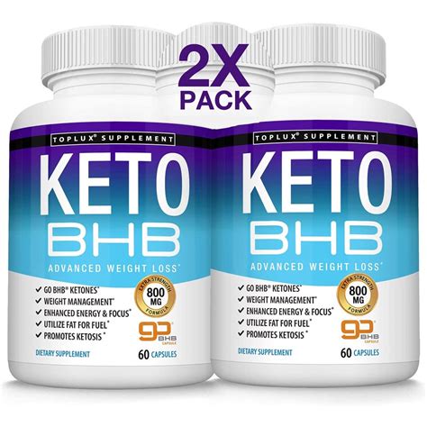 Premium Keto Bhb Diet Pills 2 Pack Capsule Ketogenic Supplement