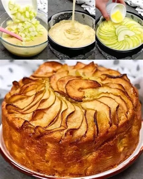 Fragrant Fluffy Apple Cake Homemade Recipes