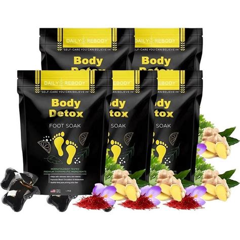 5pcs Herbal Detox And Shaping Cleansing Foot Soak Beads Body Detox Foot Soakherbal Foot