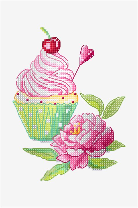 Cupcakes Patterns Free Cross Stitch Patterns DMC Xmas Cross