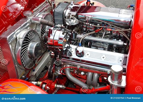 Hot Rod Car Engine Stock Photo Image Of Fast Parts 21232754