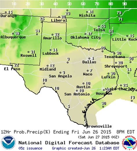 June 26, 2015 Texas Weather Roundup