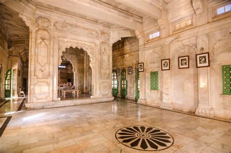 Interieurbeeld Van De Beroemde Jaswant Thada Mausoleum In Jodhpur