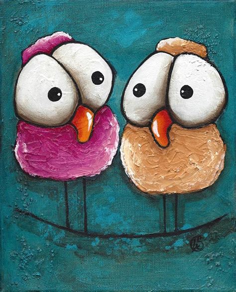 Gossip By Lucia Stewart In Whimsical Paintings Happy Paintings