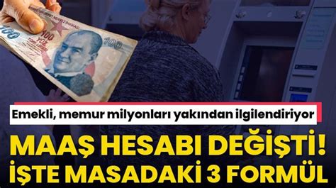 Emekli memura zam müjdesi Kök maaş zammı hesap değişti işte