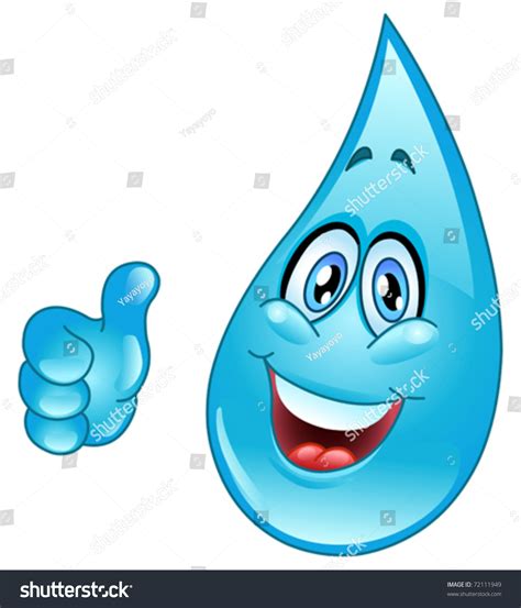 Water Drop Cartoon Stock Vector (Royalty Free) 72111949 | Shutterstock