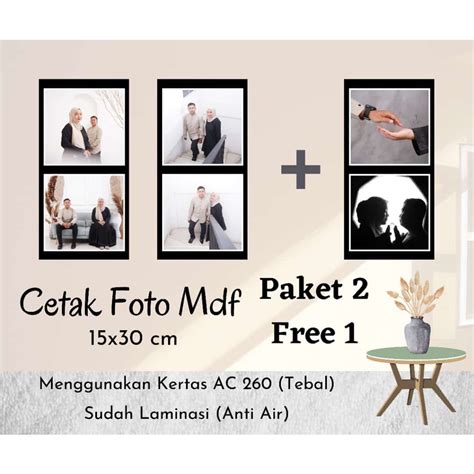 Jual Free Cetak Foto Bingkai Mdf X Cetak Frame Free