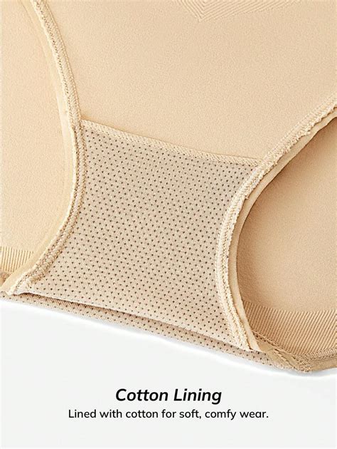 LUVLETTE Smoothing Shape Plus High Rise Seamless Lifting Brief Women Underwear Panty Nude SHEIN