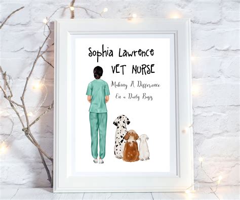 Vet nurse gift vet nurse print veterinary nurse gift vet | Etsy