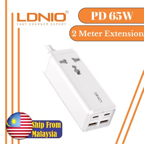 Ldnio Sc W Power Strip Usb C Usb A W High Power