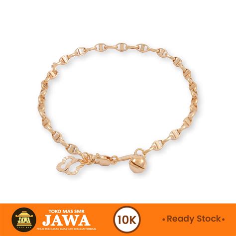 Jual Gelang Emas Omega Mainan Kadar K Toko Mas Jawa Shopee Indonesia