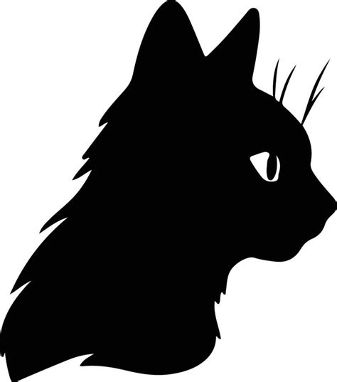 Bambino Cat silhouette portrait 38828844 Vector Art at Vecteezy