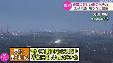 「きょうも広範囲で大気不安定 局地的に非常に激しい雨のおそれ」 めだかアイデアマラソンのブログ