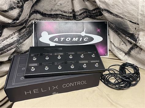 Line Helix Control Foot Controller With Cord And Box Reverb