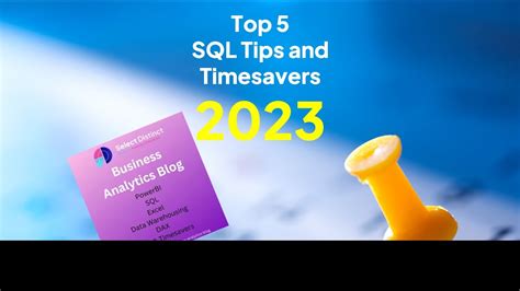 Top 5 SQL Tips And Timesavers 2023 YouTube