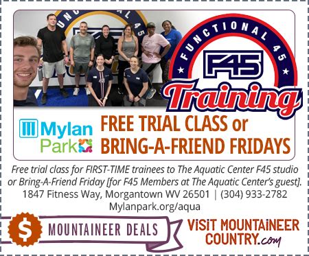 Free F45 Class at Peak Health Aquatic Center at Mylan Park [Coupon/Deal ...